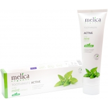 Активна зубна паста Melica Organic з екстрактом м'яти, 100 мл