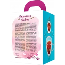 Подарунковий набір чаю Lovare в пірамідках Impression tea box з фірмовою чашкою