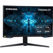 Монітор LCD 27" Samsung Odyssey G7 C27G75TQ 2xHDMI, DP, USB, VA, 2560x1440, 240Hz, 1ms, CURVED