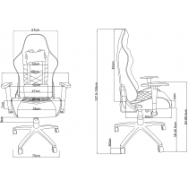 Крісло 2E GAMING Chair BUSHIDO Black/Red