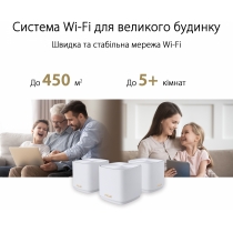 Маршрутизатор ASUS ZenWiFi XD4 2PK white AX1800 1xGE LAN 1x1GE WAN WPA3 OFDMA MESH