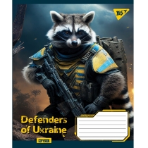 Зошит 48 аркушів, лінія, "Defenders of Ukraine"