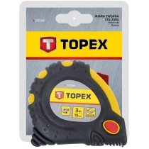 Рулетка TOPEX, 10м х 32мм, 3 фіксатори змотування, магніт