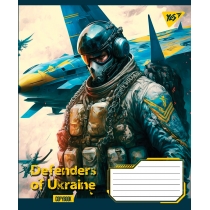 Зошит 60 аркушів, клітинка, "Defenders of Ukraine"