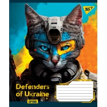 Зошит 60 аркушів, клітинка, "Defenders of Ukraine"