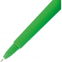 Ручка кулькова гелева Green Worm, пише синім, асорті