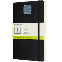 Записник Moleskine Classic Expanded 13 х 21 см / Нелінований Чорний М'який