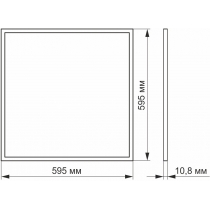 LED панель VIDEX 40W 6200K матова