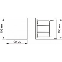 LED Світильник архітектурний AR04 IP54 VIDEX  6W 2700K