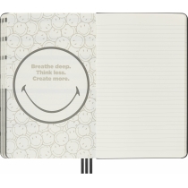 Планувальник позитиву Moleskine Smiley 13 х 21 см 240 сторінок у лінійку Канва в подарунковому боксі