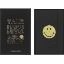 Планувальник позитиву Moleskine Smiley 13 х 21 см 240 сторінок у лінійку Канва в подарунковому боксі