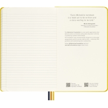 Записник Moleskine x K-Way 13 х 21 см 240 сторінок Лінійка Жовтий Нейлон