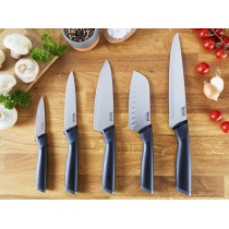 Набір ножів Tefal Essential, 3шт, нержавіюча сталь, пластик, чорний