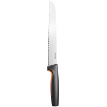 Кухонний ніж для хліба Fiskars Functional Form, 21.3см, нержавіюча сталь, пластик, чорний