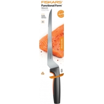 Кухонний ніж філейний Fiskars Functional Form, 21.6см, нержавіюча сталь, пластик, чорний