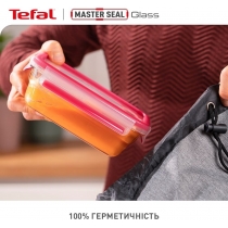 Набір контейнерів Tefal Master Seal, 3шт., скло, прозорий