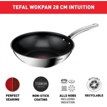 Сковорода ВОК Tefal Intuition, 28см , нержавіюча сталь