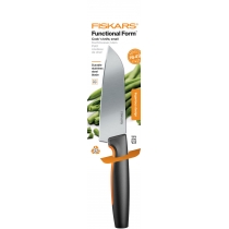 Кухонний ніж кухарський Fiskars Functional Form, малий, 12см, нержавіюча сталь, пластик, чорний