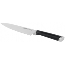 Кухонний ніж кухарський Tefal Eversharp, 16.5см, з чохол-точило нержавіюча сталь, пластик, чорний