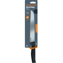 Кухонний ніж для хліба Fiskars Hard Edge, 22см, нержавіюча сталь, пластик, чорний