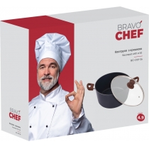 Каструля Bravo Chef класична 26 см (4.9 л) з кришкою