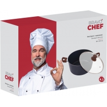 Каструля Bravo Chef класична 24 см (4.1 л) з кришкою