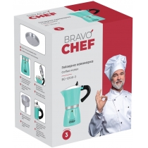 Гейзерна кавоварка Bravo Chef 3 чашки