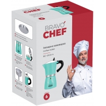 Гейзерная кофеварка Bravo Chef 6 чашок