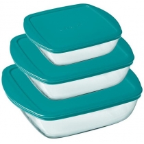 Форма з кришкою Pyrex Cook&Store, 22х22х7 см