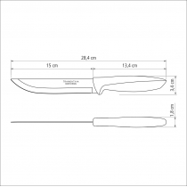 Ніж для м'яса TRAMONTINA PLENUS, 152 мм