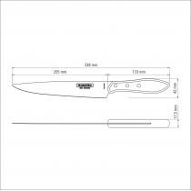 Ніж для м'яса Tramontina Barbecue Polywood, 203 мм