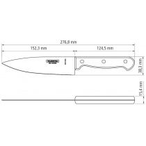 Ніж кухонний Tramontina Polywood, 152 мм