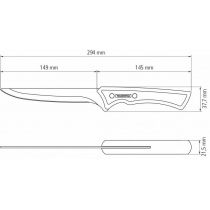 Ніж обробний Tramontina Churrasco Black, 152 мм