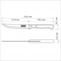 Ніж для стейка Tramontina Polywood, 127 мм