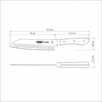 Ніж Santoku Tramontina ProChef, 178 мм