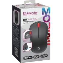 Миша Defender Bit MB-205 Wireless BLACK (52205)