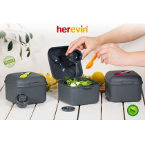 Ланчбокс з приборами Herevin Salad Box Grey Mix