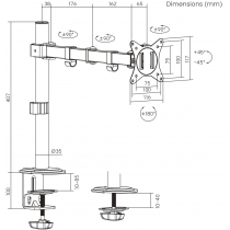 Кронштейн Brateck LDT66-C012