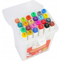Набір скетч-маркерів двосторонніх, 24 кольори, на спиртовій основі