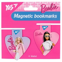 Закладки магнітні Yes "Barbie heart", 2шт