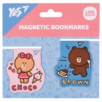 Закладки магнітні Yes "Line Friends Brown and Choco", 2шт