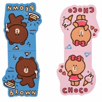 Закладки магнітні Yes "Line Friends Brown and Choco", 2шт