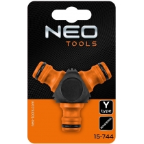 Конектор-трійник для шланга Neo Tools 1/2"-3/4", двокомпонентний