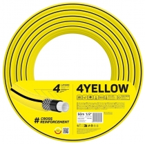 Шланг садовий Cellfast 4YELLOW 1/2" 50м 4 шари до 20бар -10…+50°C