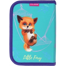 Пенал 1-яр з 2відв., пустий, "Little Foxy", 210/70D PL, 23213C, CLASS