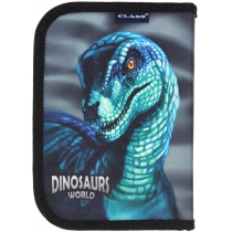 Пенал 1-яр.,пустий,"Dinosaurs World", 210/70D PL, 23002С, CLASS