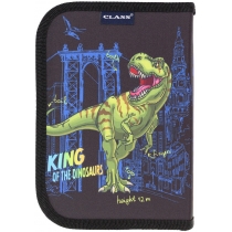 Пенал 1-яр з 1відв., пустий, "King of the Dinosaurs", 210/70D PL, 23101C, CLASS