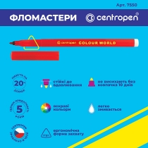 Фломастери Centropen 7550/10 ТП, набiр 10 шт.