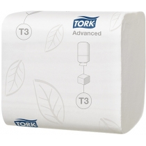 Папір туалетний в аркушах Tork Advanced 2 шари 252 аркуші 36 штук Т3