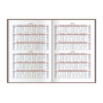 Щоденник недатований, ECONOMIX Spectrum, бордовий, друкована обкладинка, А5